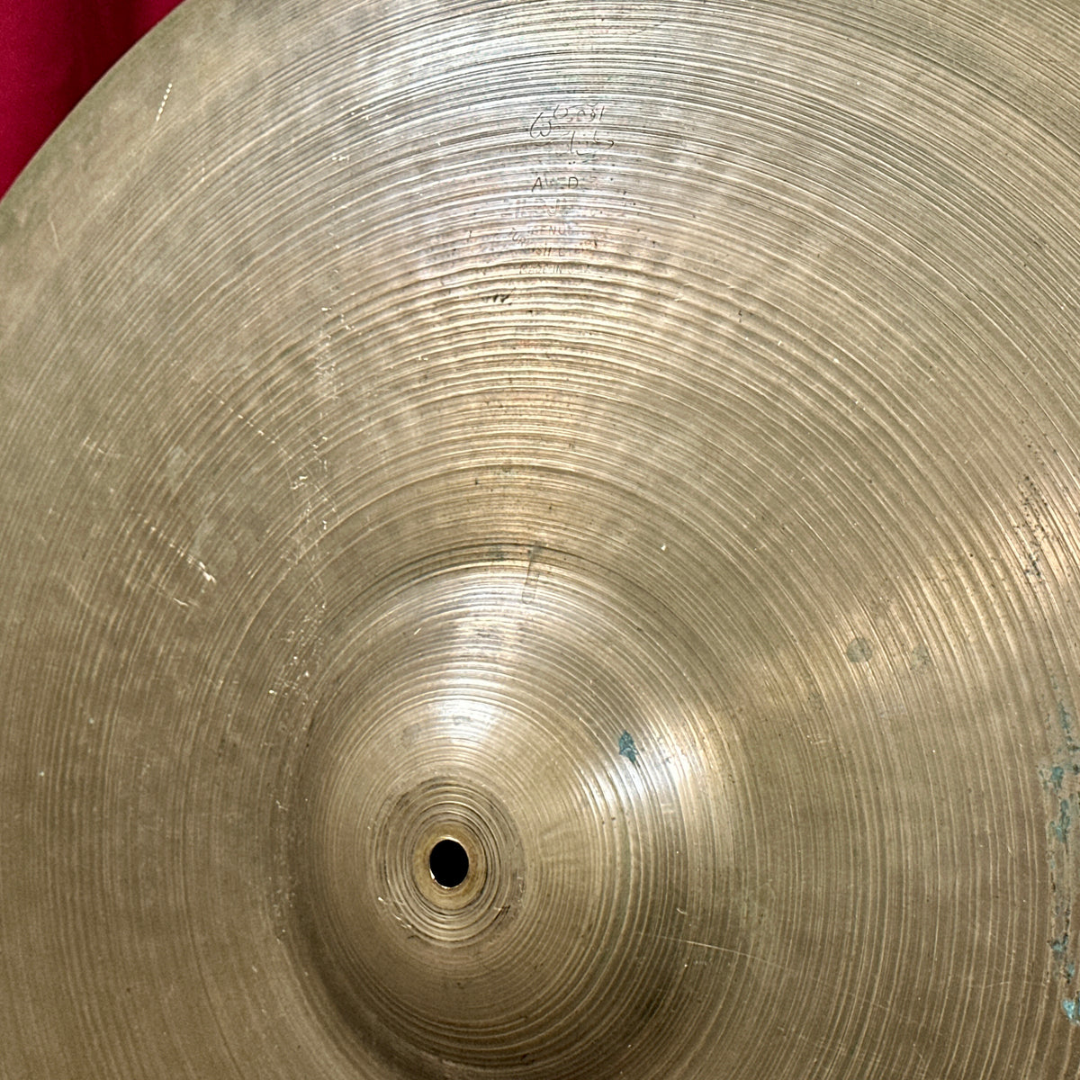 22" Zildjian A 1950s-1960s Large Block Stamp Ride Cymbal 2978g