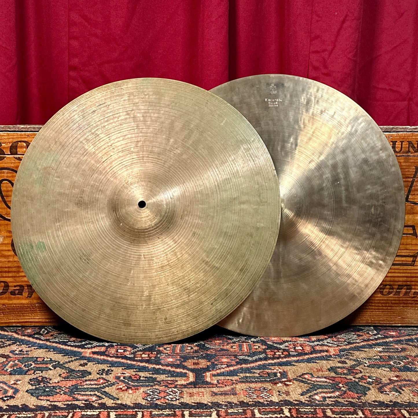 16" K. Zildjian Istanbul 1960s New Stamp Hi-Hat Cymbal Pair 1280g/1310g *Video Demo*
