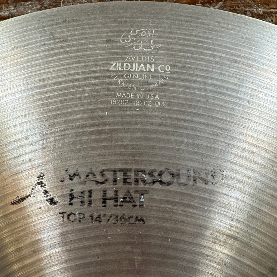 14" Zildjian A Mastersound Hi-Hat Cymbal Pair 1178g/1528g *Video Demo*