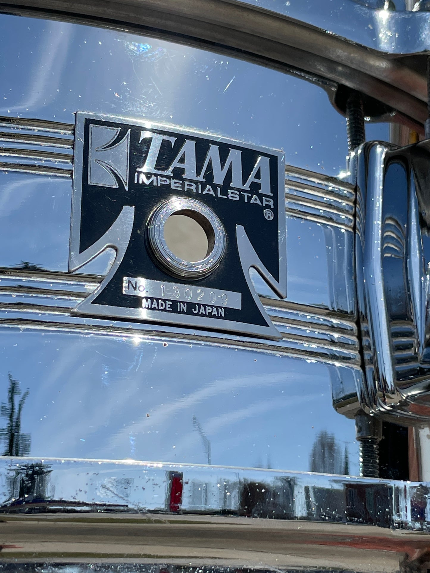 1980s Tama 5x14 No. 8005 Imperialstar King Beat Seamless Steel Snare Drum