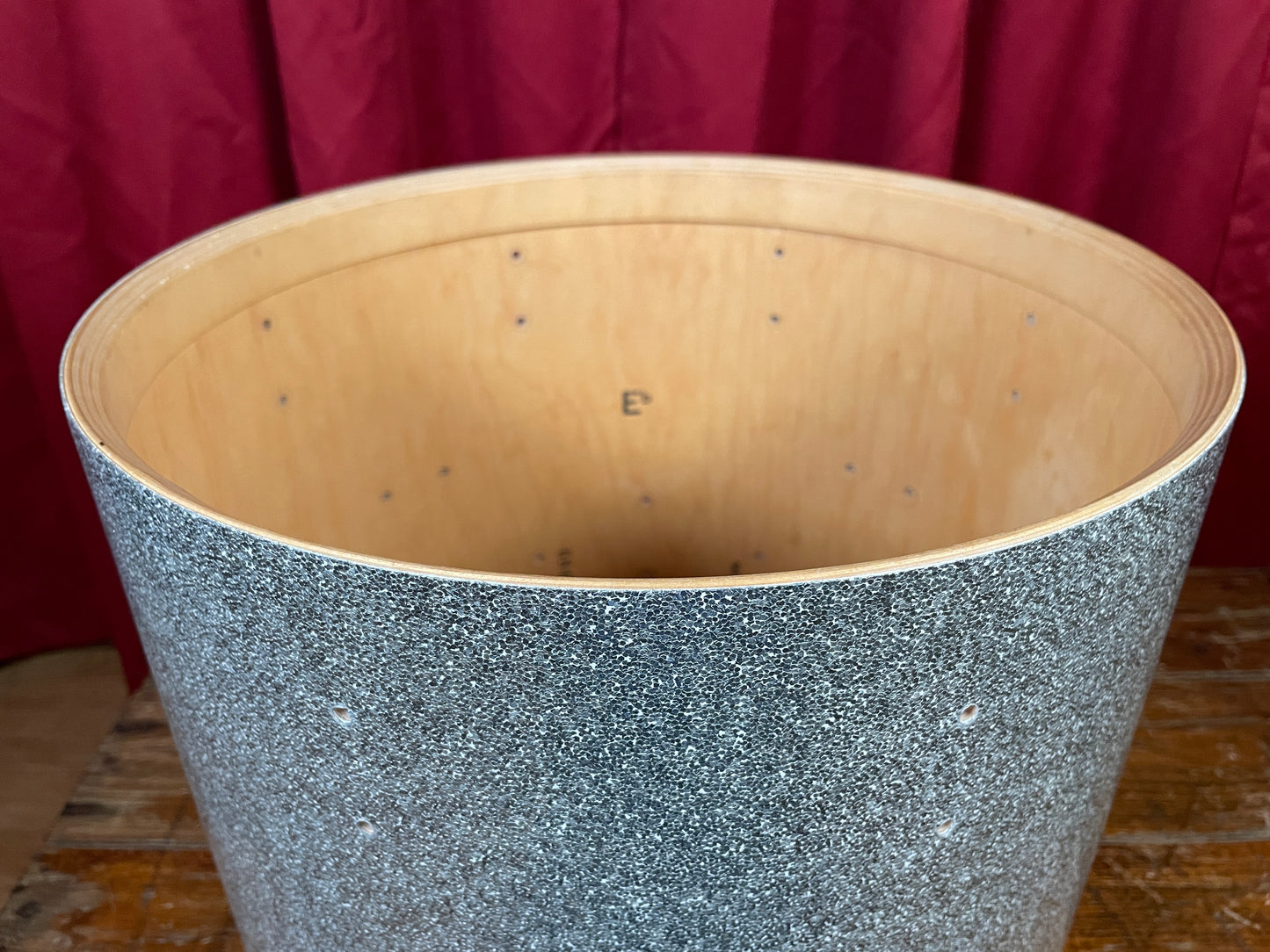 2006 DW Collector's Series 12x14 Tom Drum Shell Only Silver Sparkle Drum Workshop