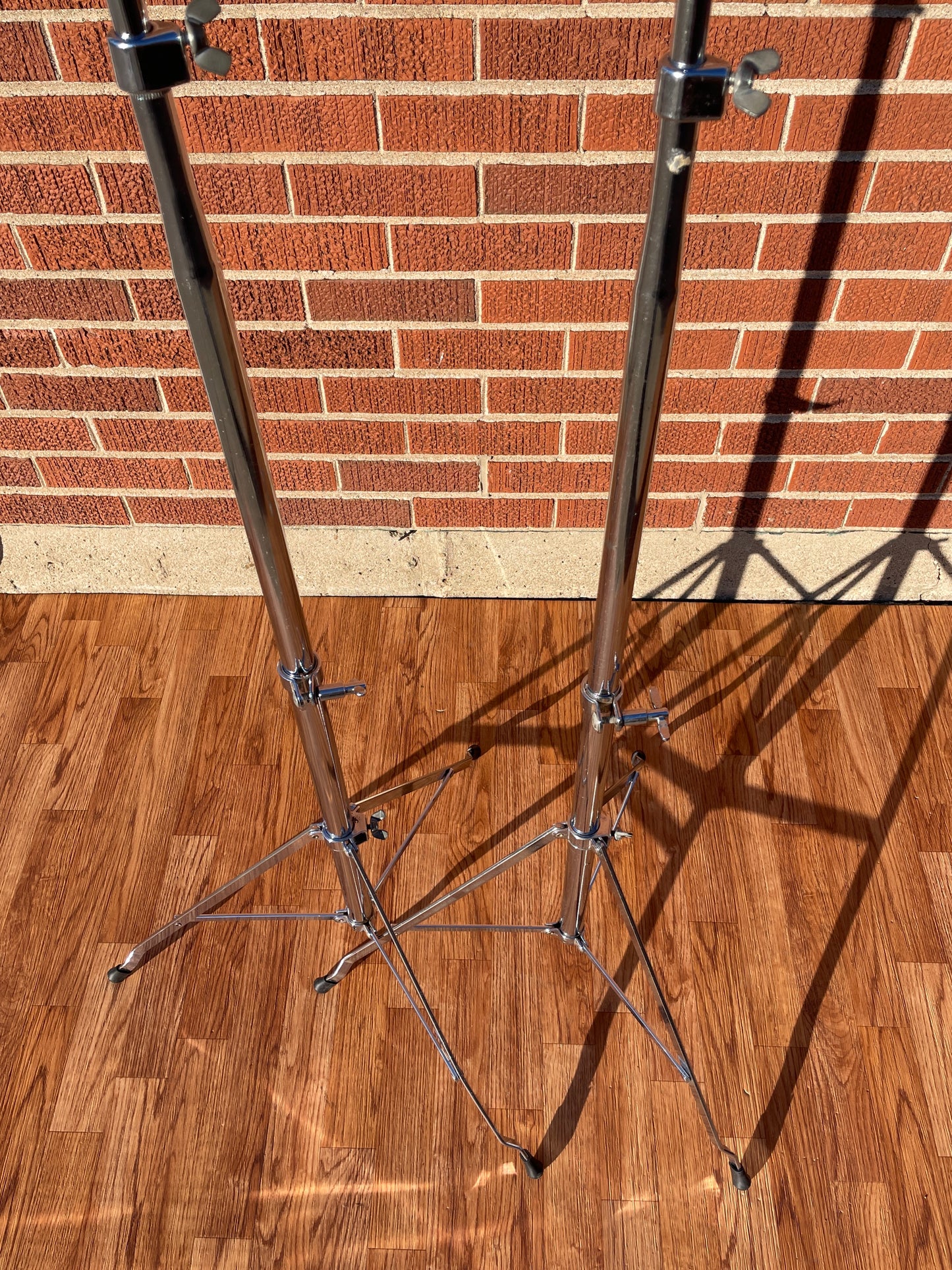 1970s Ludwig No. 1402 Atlas Straight Cymbal Stand Pair