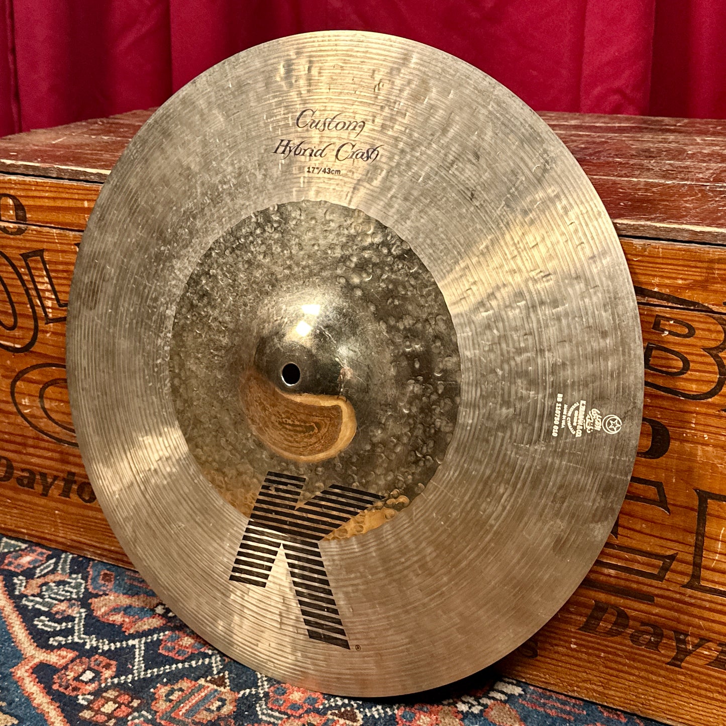 17" Zildjian K Custom Hybrid Crash Cymbal 1244g *Video Demo*