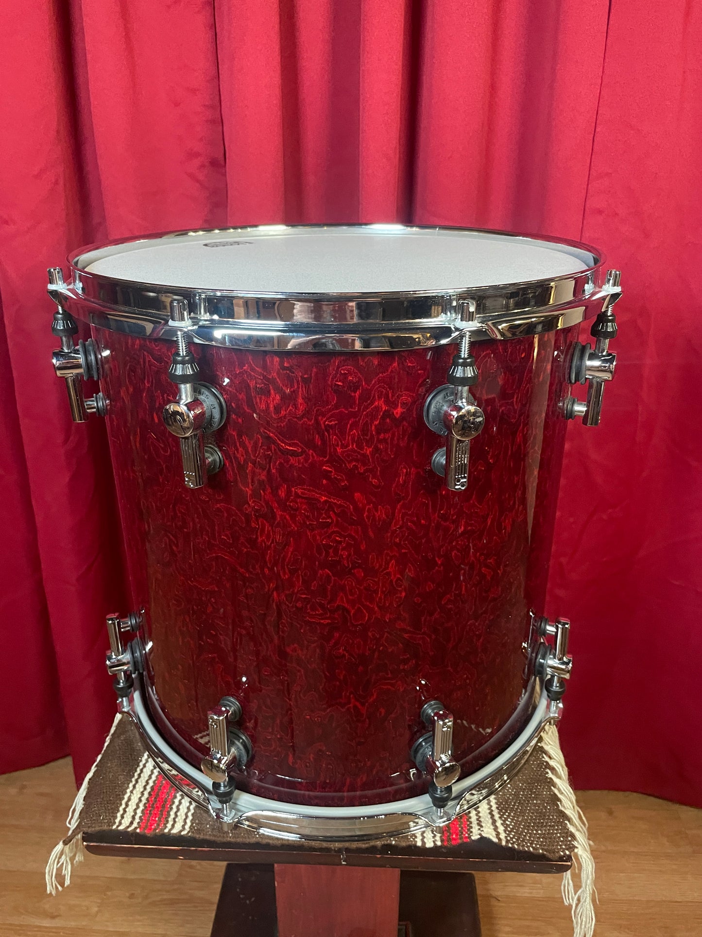 Sonor Designer Series 14" Maple Light Floor Tom Single Stain Red 14x14