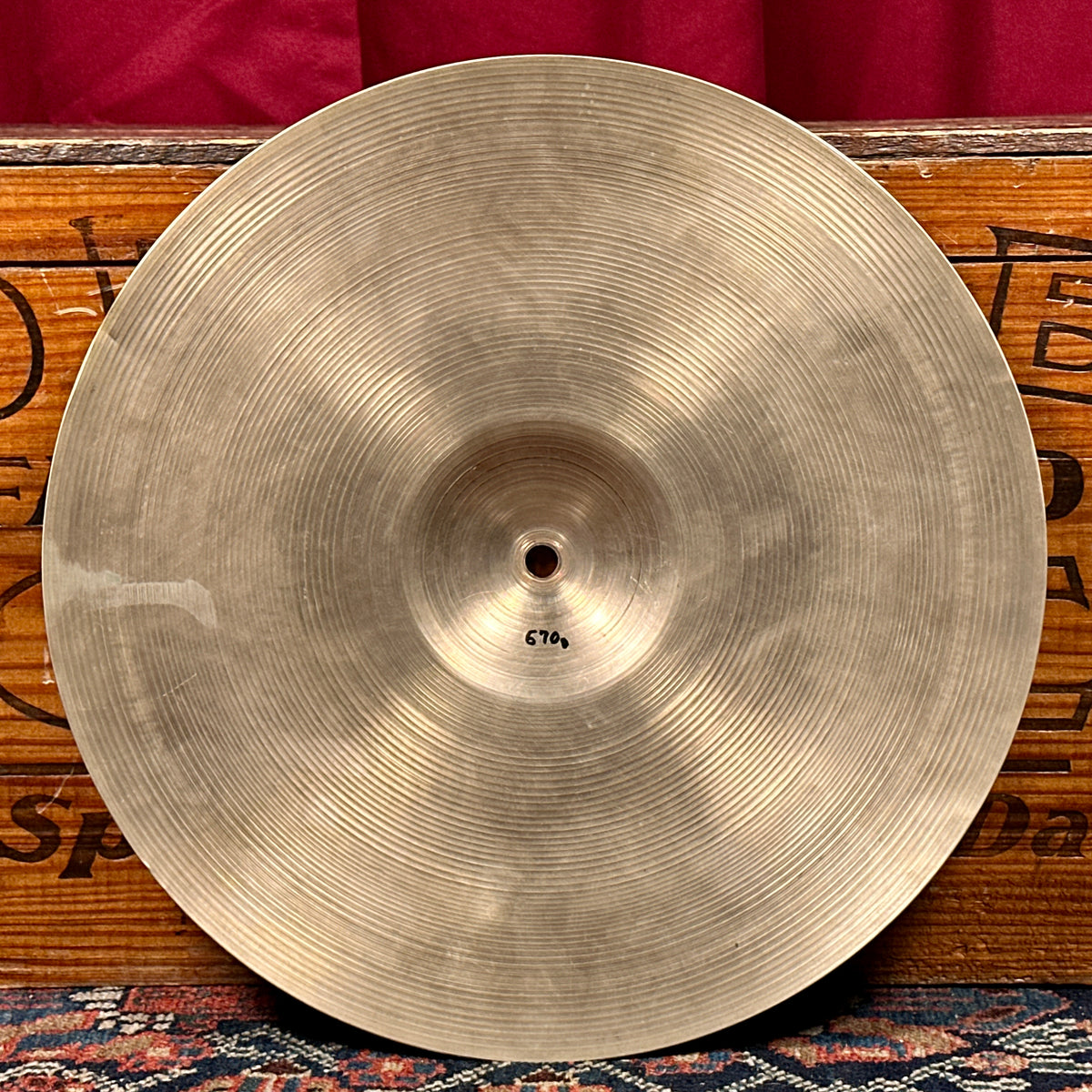 14" Zildjian A 1950s Small Stamp Hi-Hat / Crash Cymbal Single 670g