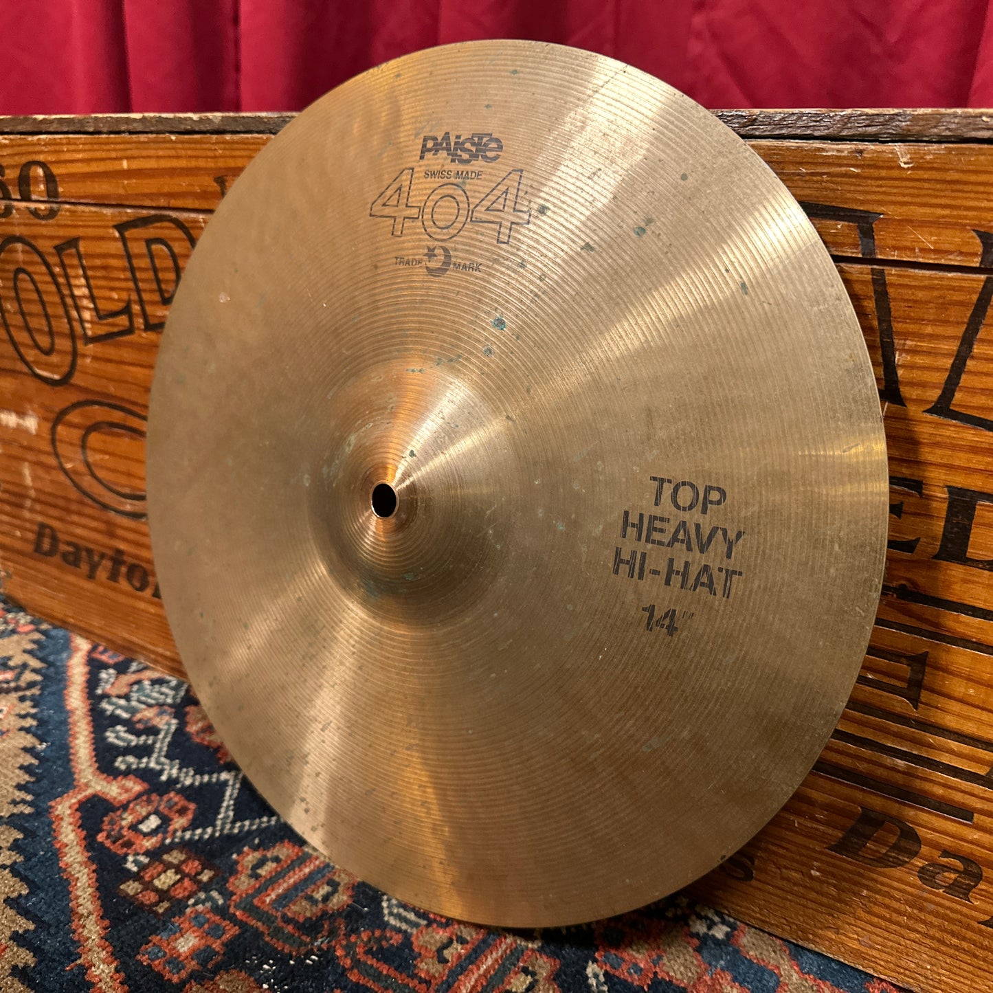 14" Paiste 404 1980s Heavy Hi-Hat Cymbal Pair 850g/988g *Video Demo*