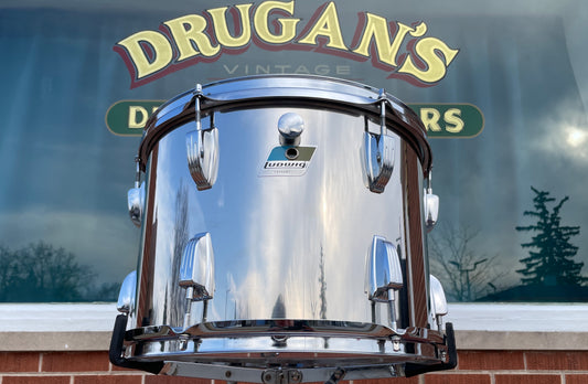 1970s Ludwig 10x14 Stainless Steel Tom Drum