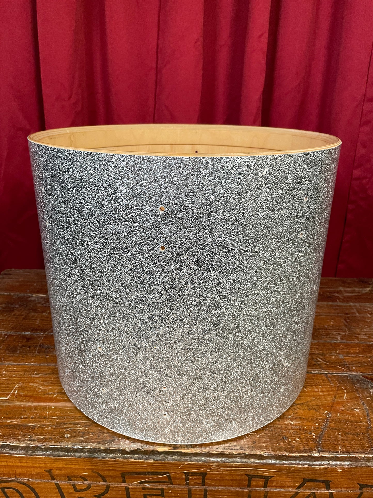 2006 DW Collector's Series 12x14 Tom Drum Shell Only Silver Sparkle Drum Workshop