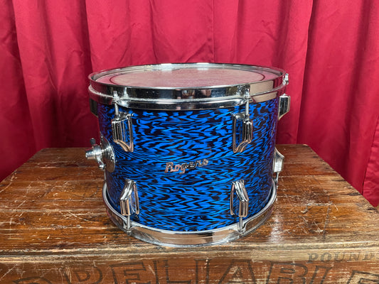 1960s Rogers Holiday 9x13 Tom Drum Blue Onyx Rewrap