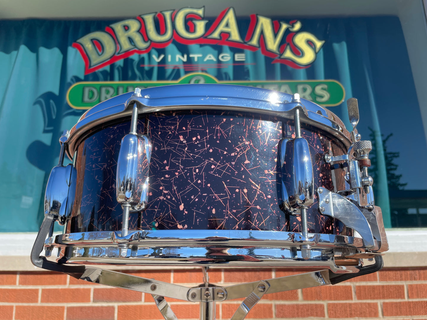 1960-1962 Slingerland 5.5x14 No. 143 Gene Krupa Radio King Snare Drum Capri Pearl