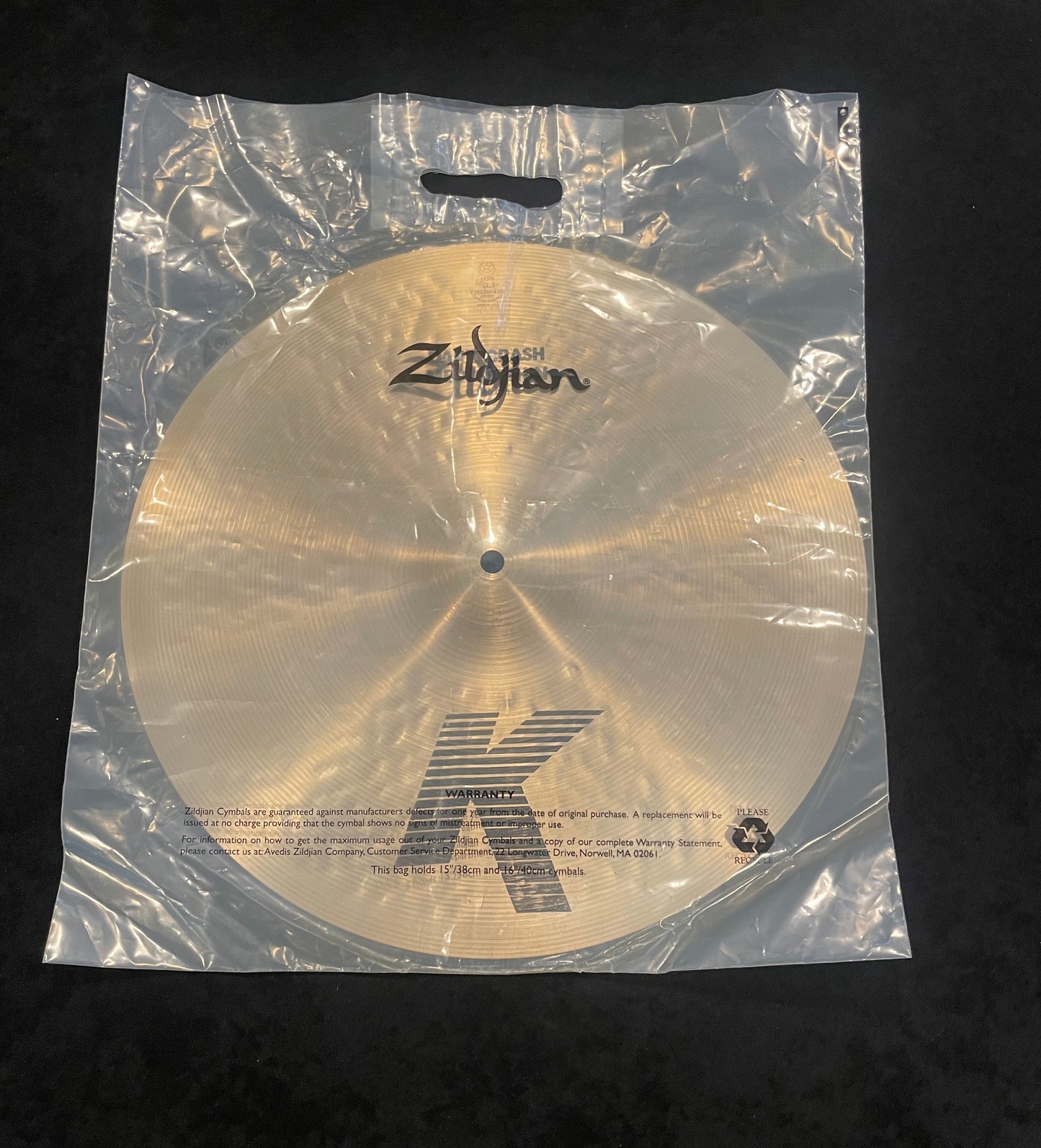 16" Zildjian K Dark Crash Medium Thin Cymbal 1176g