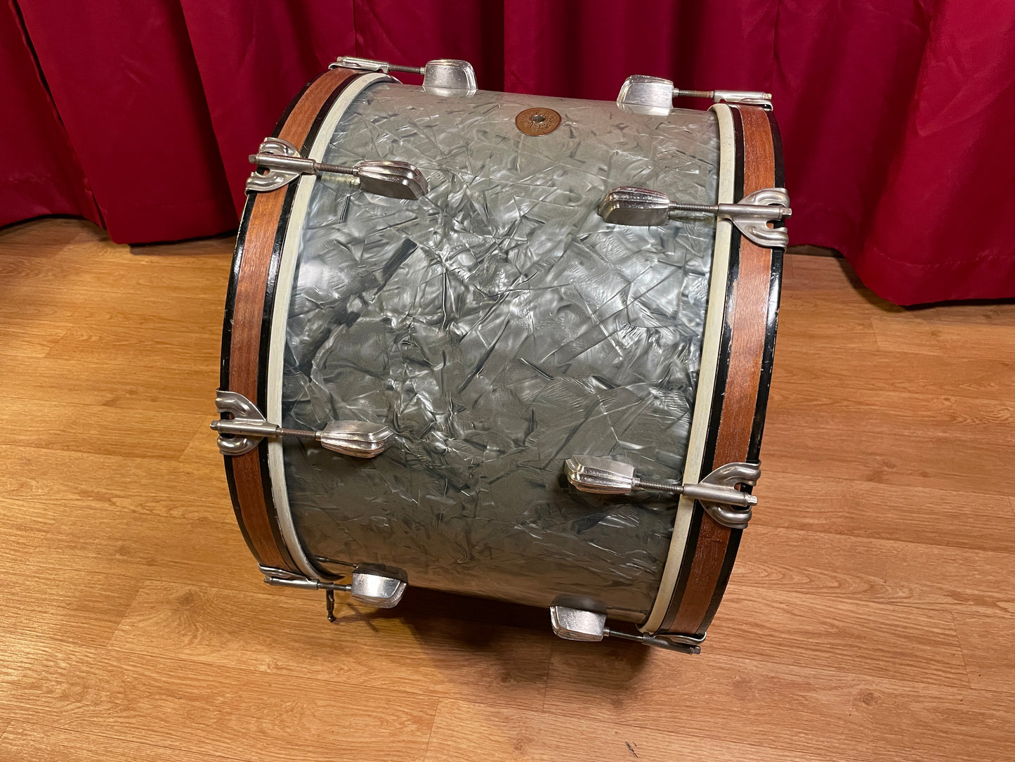 Slingerland Radio King 14x18 Tenor Bass Drum Blue Diamond Pearl - Rare Finish