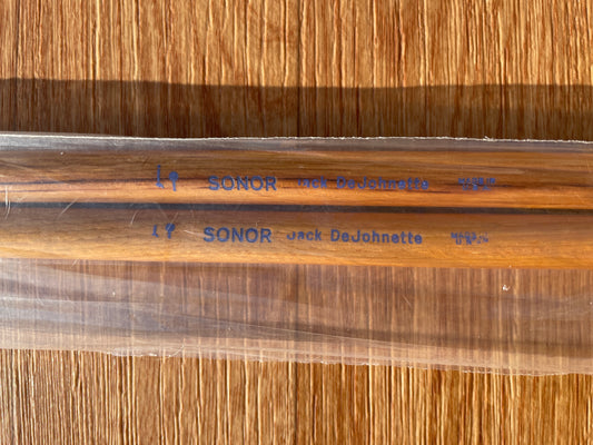 N.O.S. Vintage Sonor Jack DeJohnette Wood Tip Drum Sticks w/ Original Bag New Old Stock