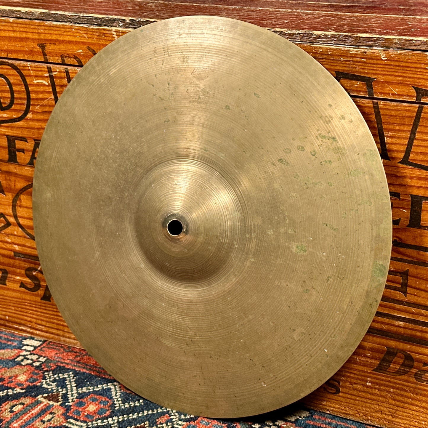 13" Zildjian A 1940s-50s Trans Stamp THIN Hi-Hat Cymbal Pair 466g/472g