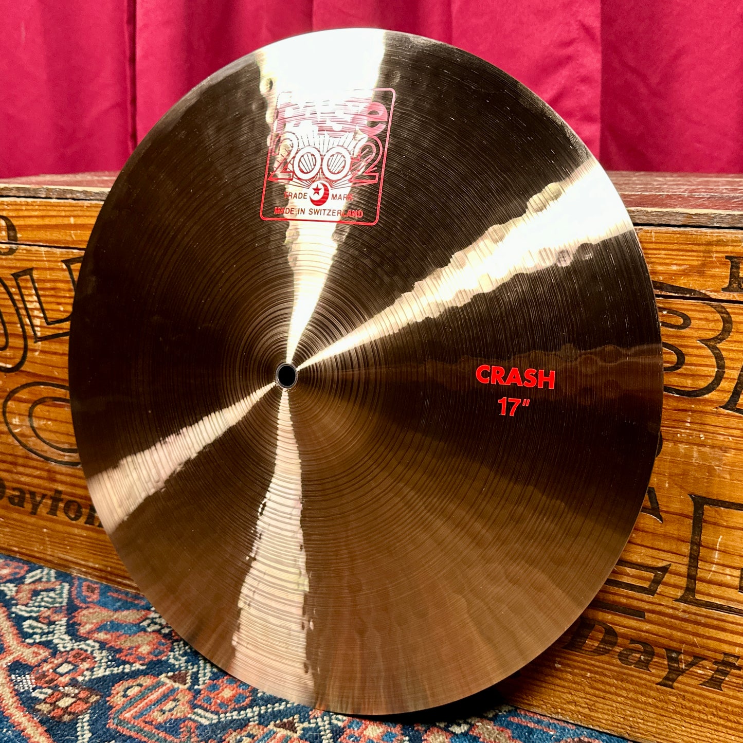 17" Paiste 2002 Crash Cymbal 1290g *Video*