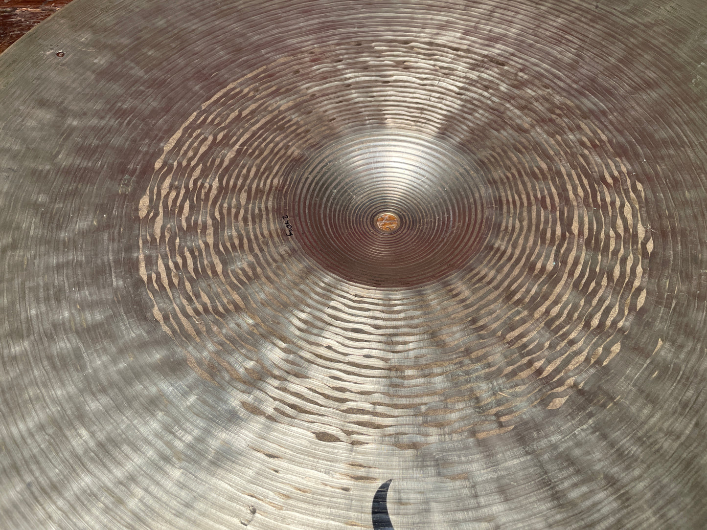 22" Zildjian Sound Lab Prototype Hi Bell Thin High Ride Cymbal w/ Rivets 2402g *Video Demo*