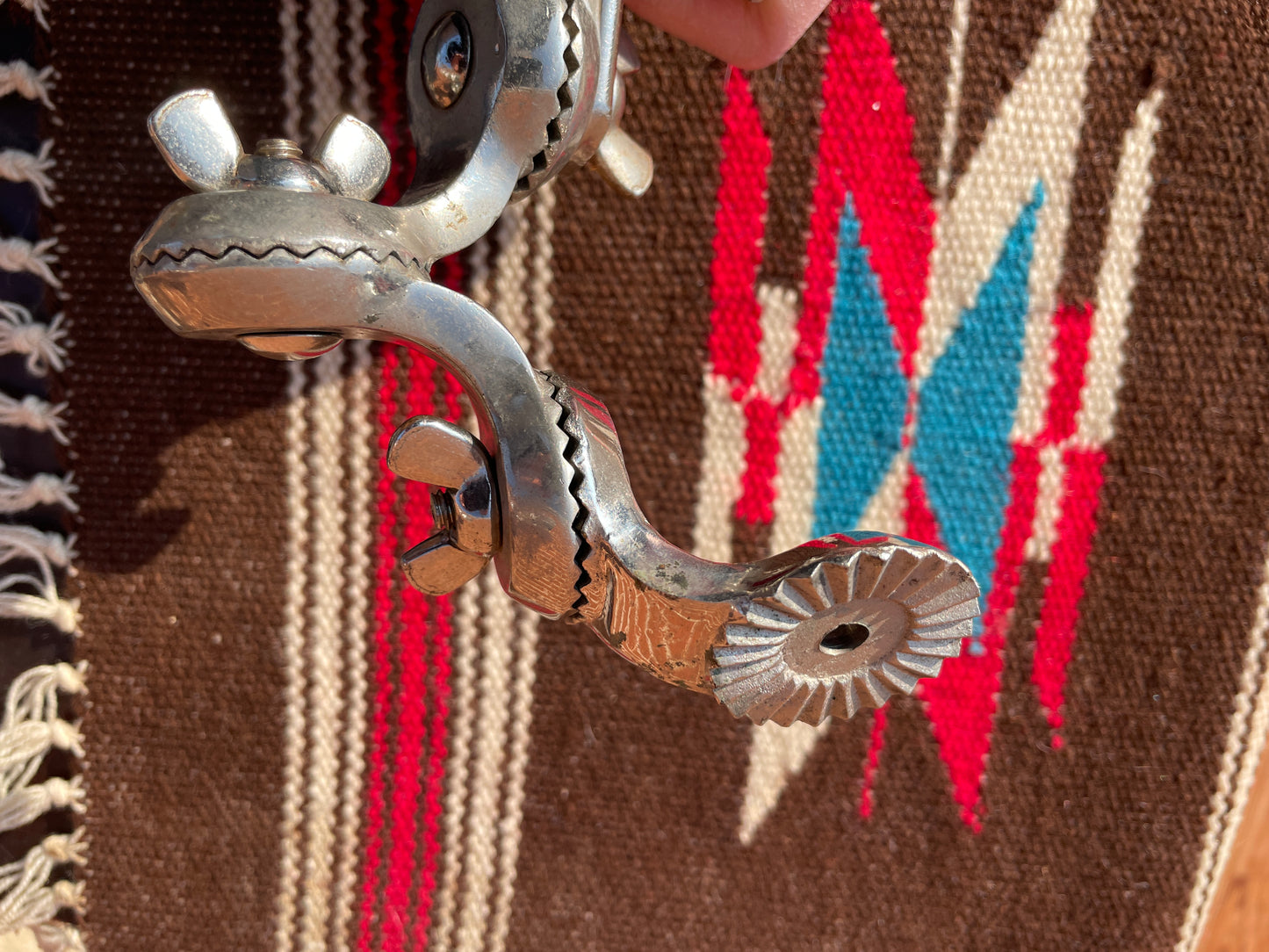 Leedy No. 7714 Rail Shell Mount Double Link Ratchet Tom Holder Nickel