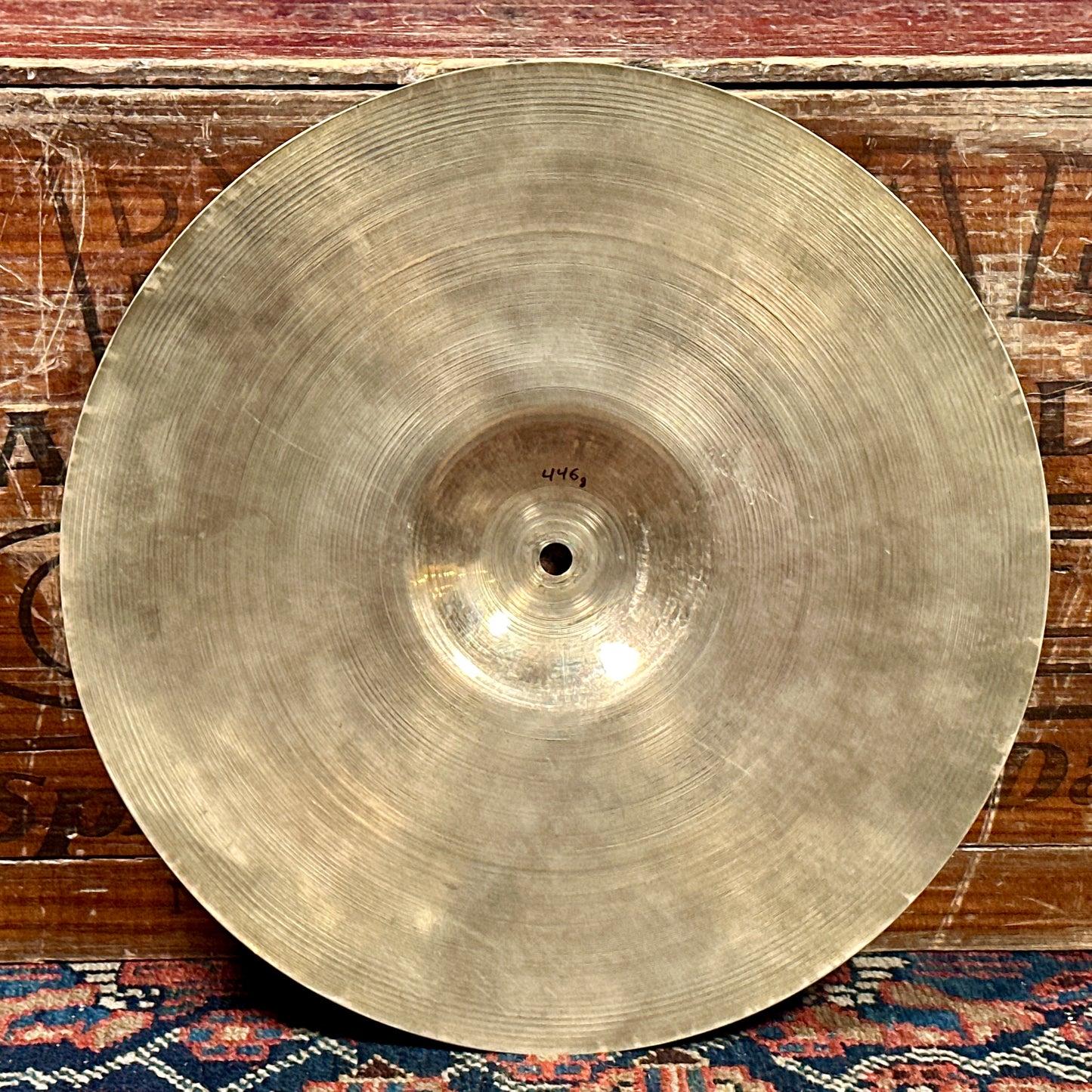 13" Zildjian A 1940s-50s Trans Stamp / 2nd Stamp Hi-Hat Cymbal Pair 446g/538g *Video Demo*