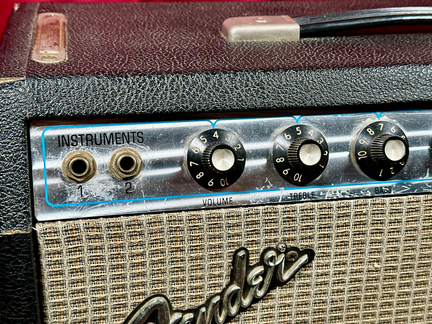 1975 Fender Princeton Reverb 1x10 Combo Guitar Amplifier
