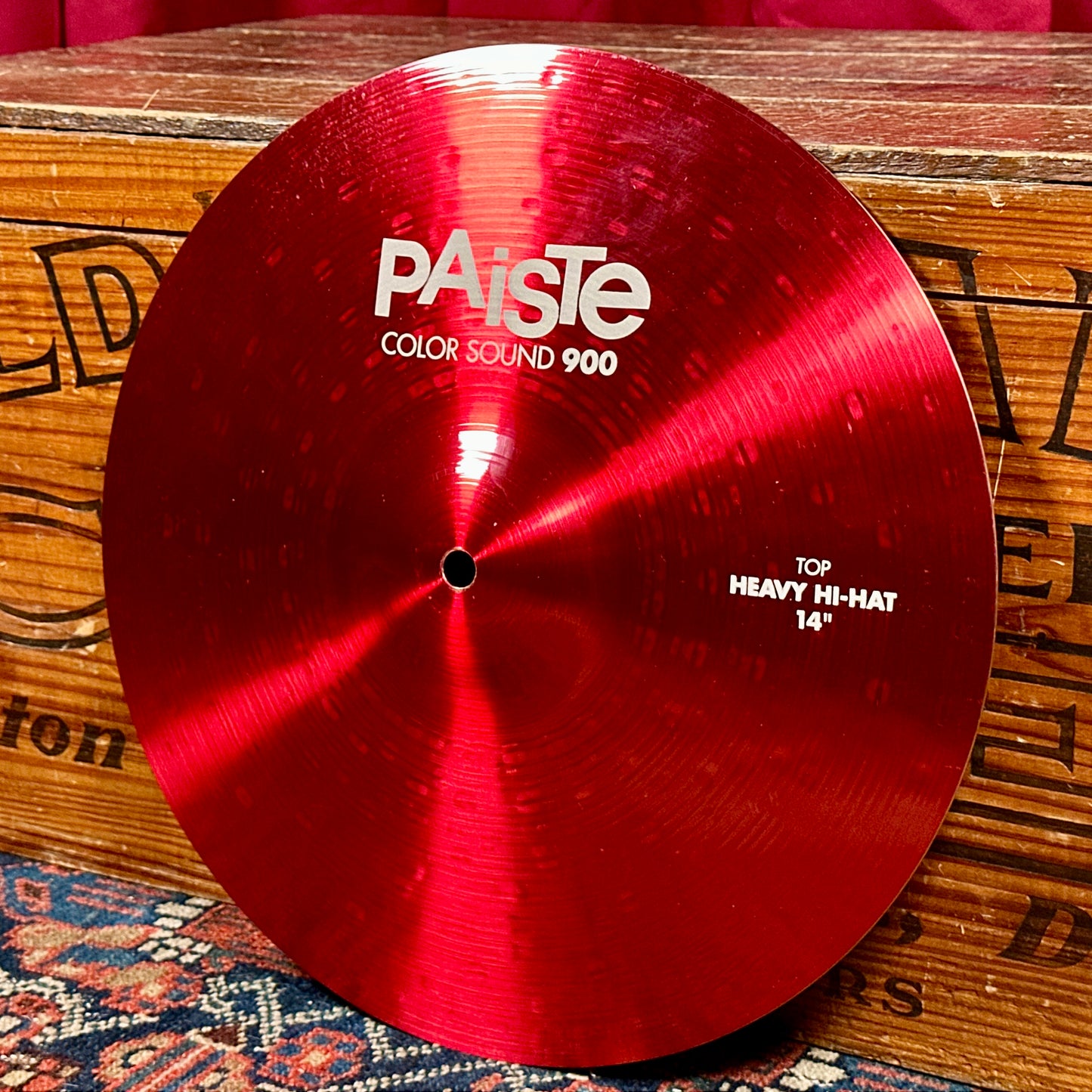 14" Paiste Red Color Sound 900 Hi-Hat Cymbal Pair 956g/1308g *Video Demo*
