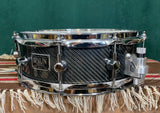 Spaun 5x14 Carbon Fiber Snare Drum w/ Trick GS007 Multi-Step Throw-Off