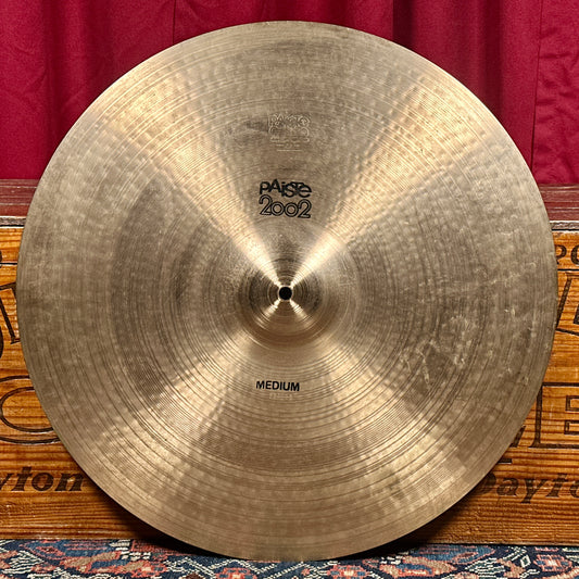 20" Paiste 1977 Black Label 2002 Medium Crash Ride Cymbal 1996g *Video Demo*