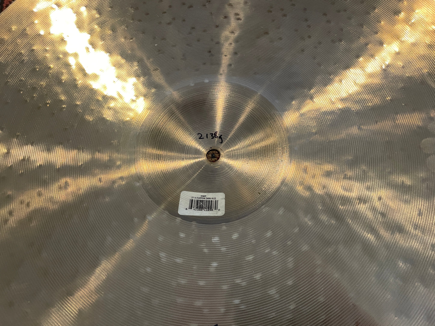 20" Zildjian K Custom Dark Ride 2138g