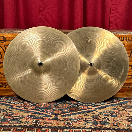 14" Zildjian A 1960s New Beat Hi-Hat Cymbal Pair 832g/1228g