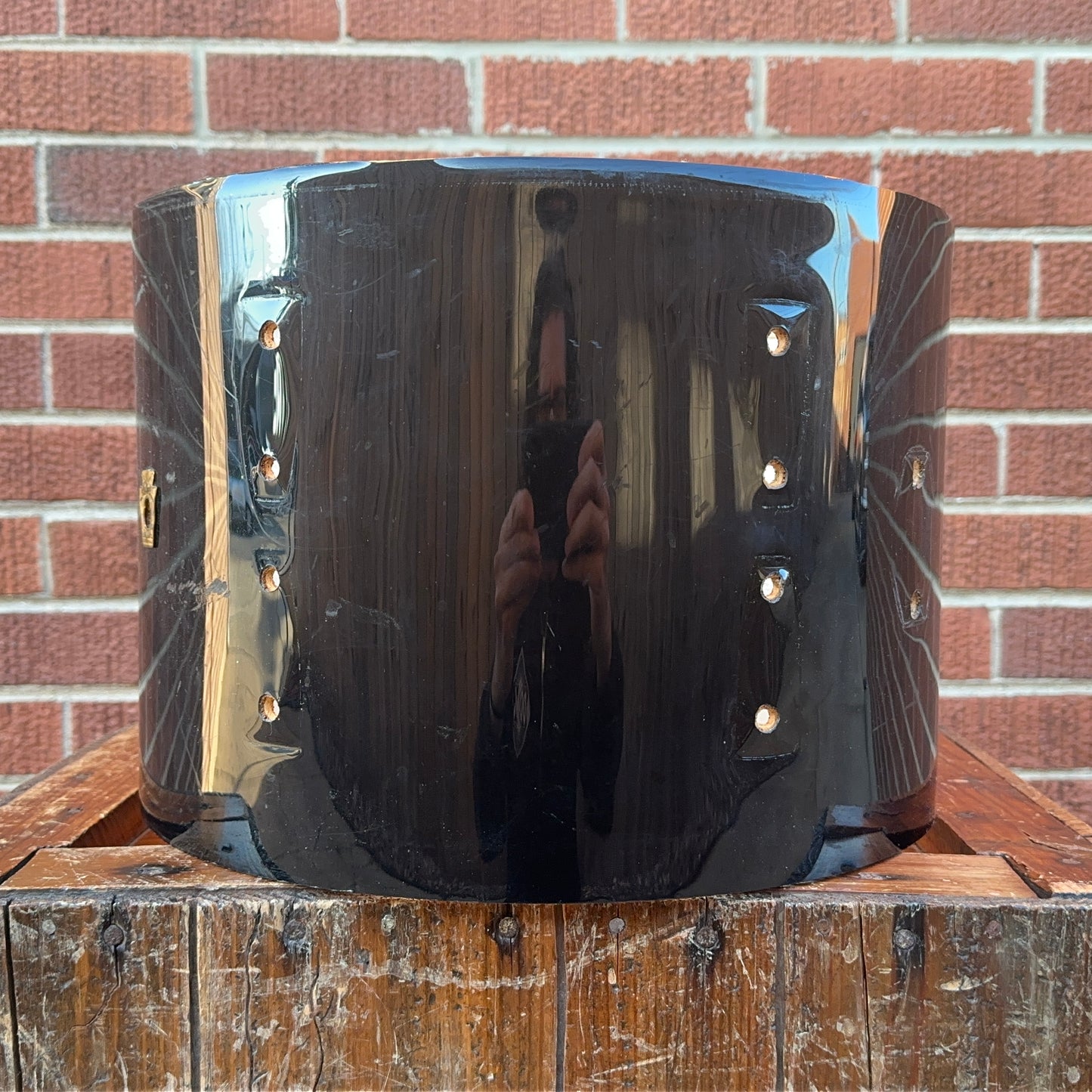 1960s Ludwig 9x13 Pre-Serial Super Classic Tom Drum Shell Black