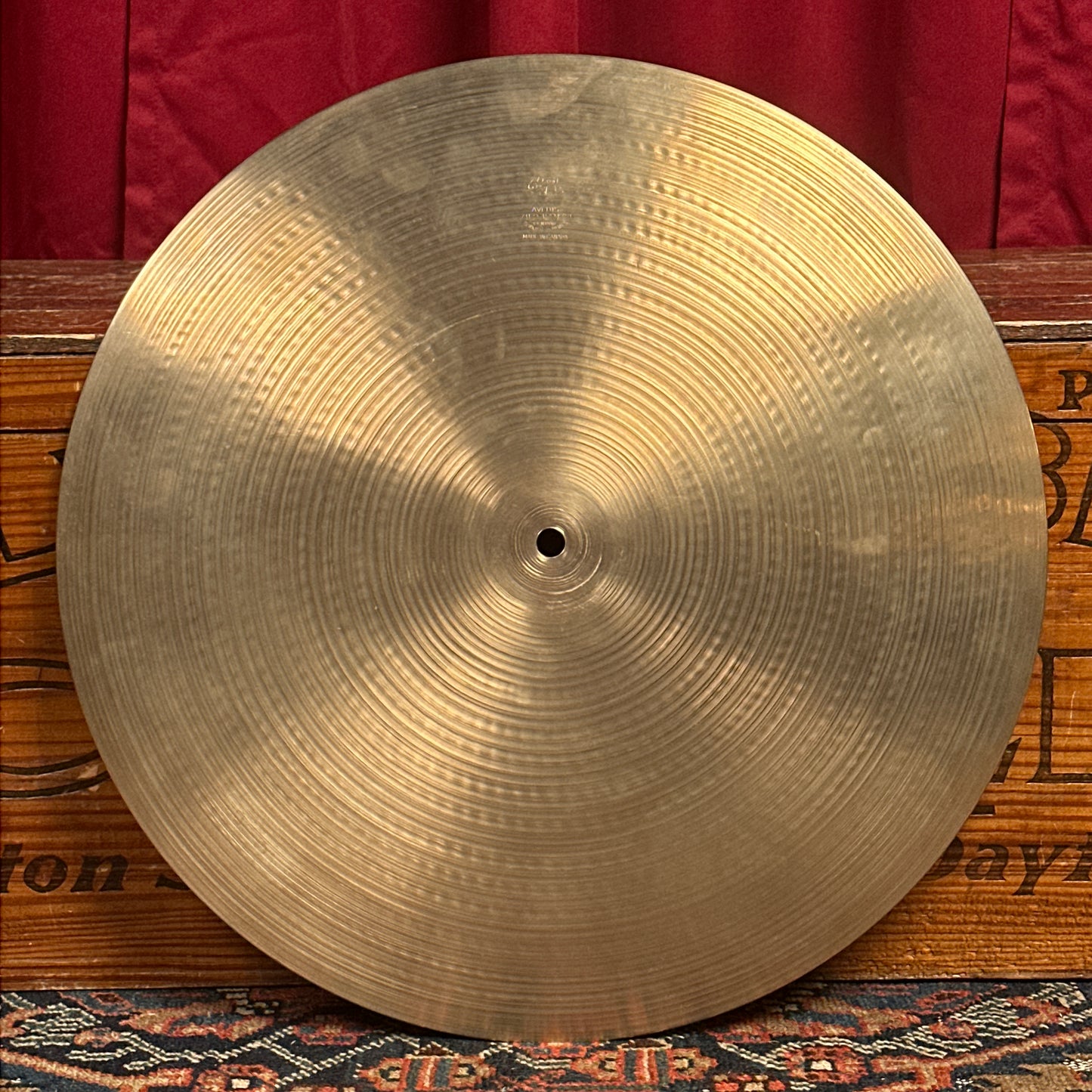 18" Zildjian A 1970s Flat Ride Cymbal 2268g Hollow Logo *Video Demo*