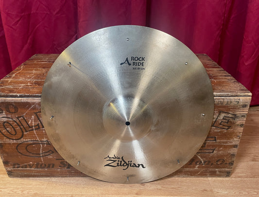 20" Zildjian A Rock Ride Cymbal w/ Rivets 2986g *Video Demo*