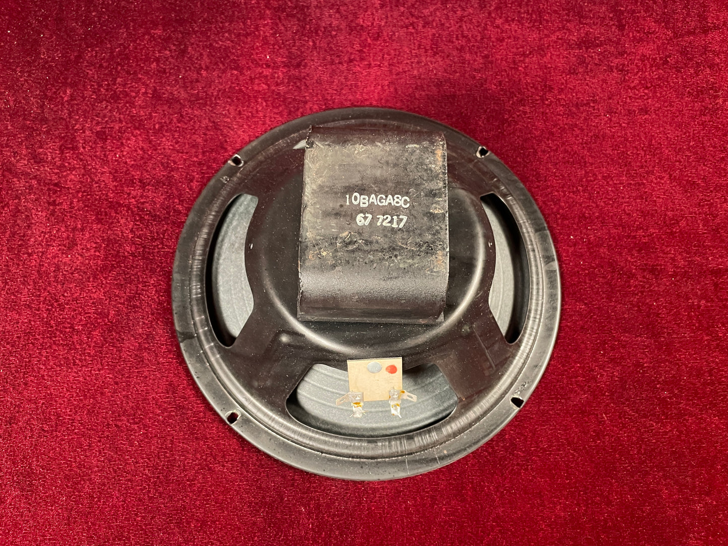 1972 Eminence 10" 10BAGA8C Alnico Speaker 8 Ohm (Stock #13)
