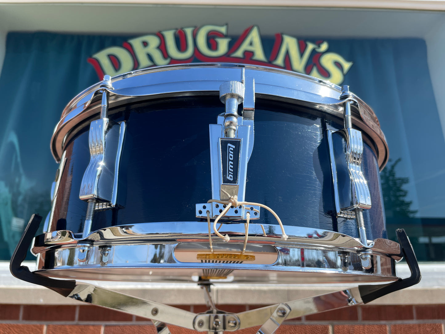 1971 Ludwig 5x14 No. 491L Pioneer Snare Drum Blue Lacquer