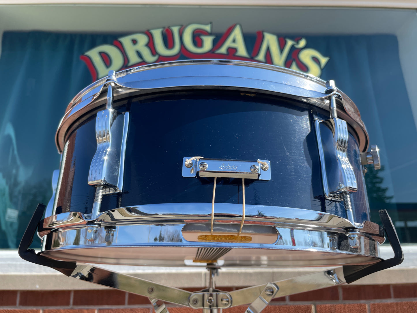 1971 Ludwig 5x14 No. 491L Pioneer Snare Drum Blue Lacquer