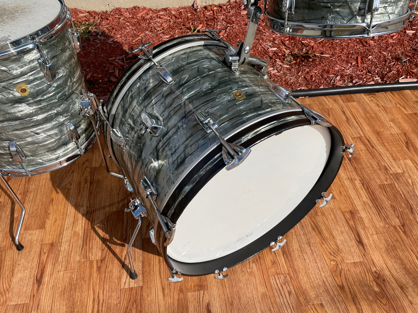 1968 Ludwig Down Beat Drum Set Sky Blue Pearl 20/12/14