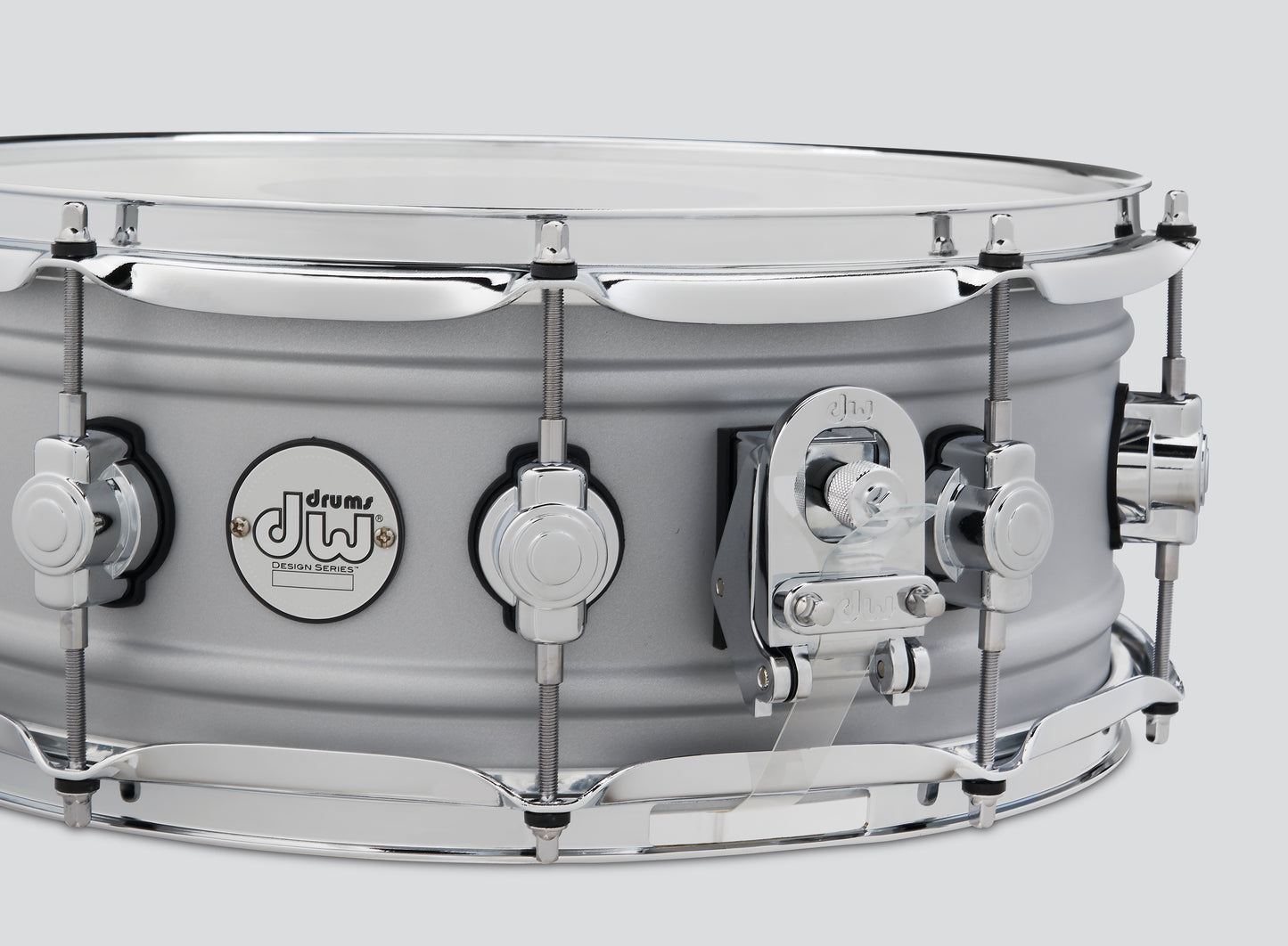 DW Design Series Matte Aluminum 5.5x14 Snare Drum DDSD5514MACR