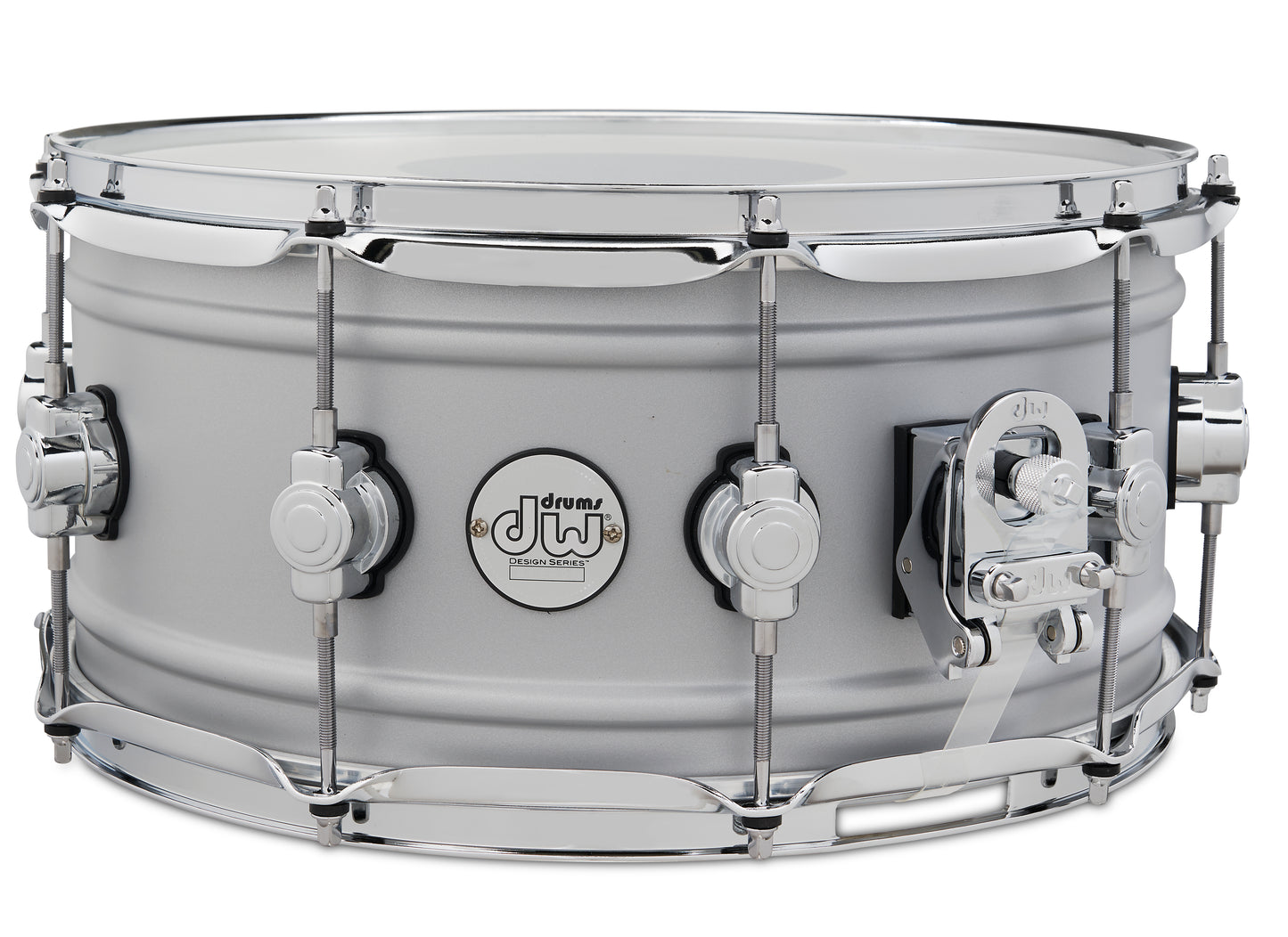 DW Design Series Matte Aluminum 6.5x14 Snare Drum DDSD6514MACR