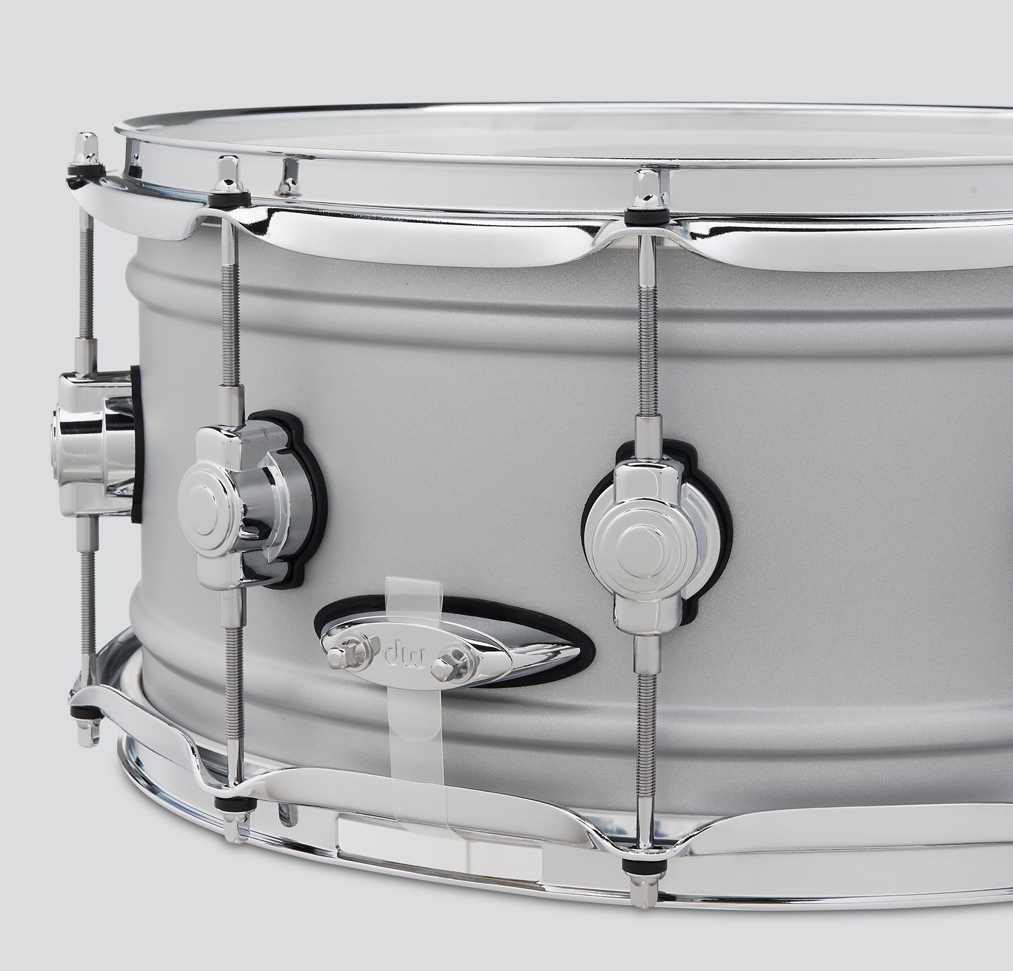 DW Design Series Matte Aluminum 6.5x14 Snare Drum DDSD6514MACR