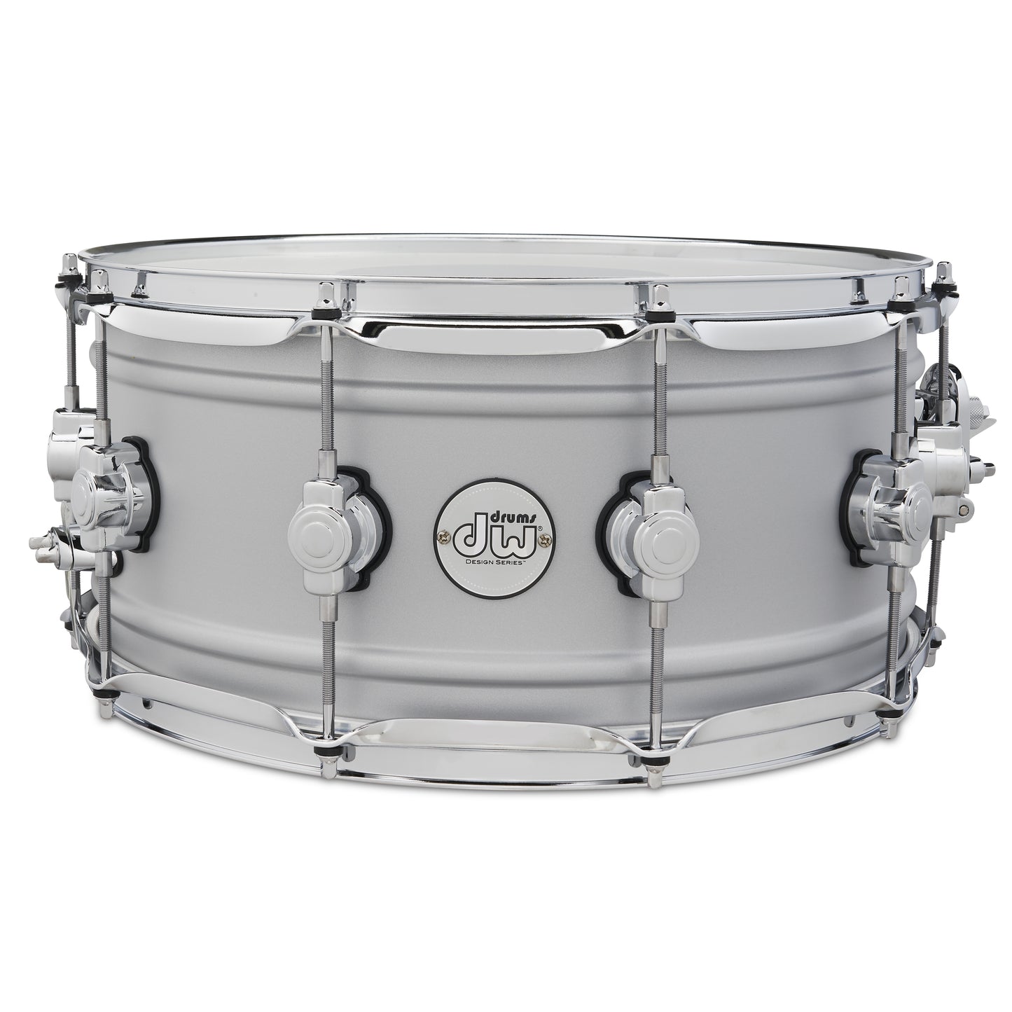 DW Design Series Matte Aluminum 6.5x14 Snare Drum DDSD6514MACR