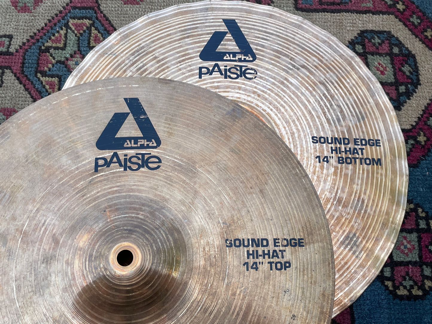 14" Paiste Alpha Sound Edge Hi-Hat Cymbal Pair 894g/1052g