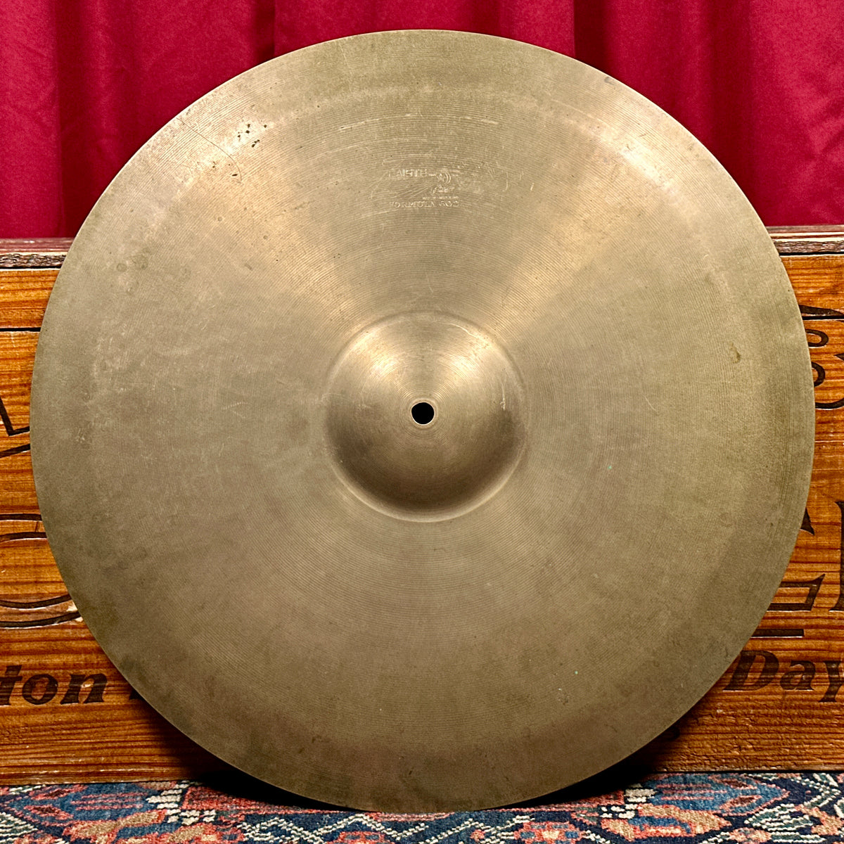 18" Paiste 1960s Formula 602 Pre-Serial Seven Sound Set No. 5 Medium Crash Ride Cymbal 1494g Joe Morello *Video*