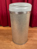 Vintage 1960s Ludwig Canister Throne Silver Sparkle