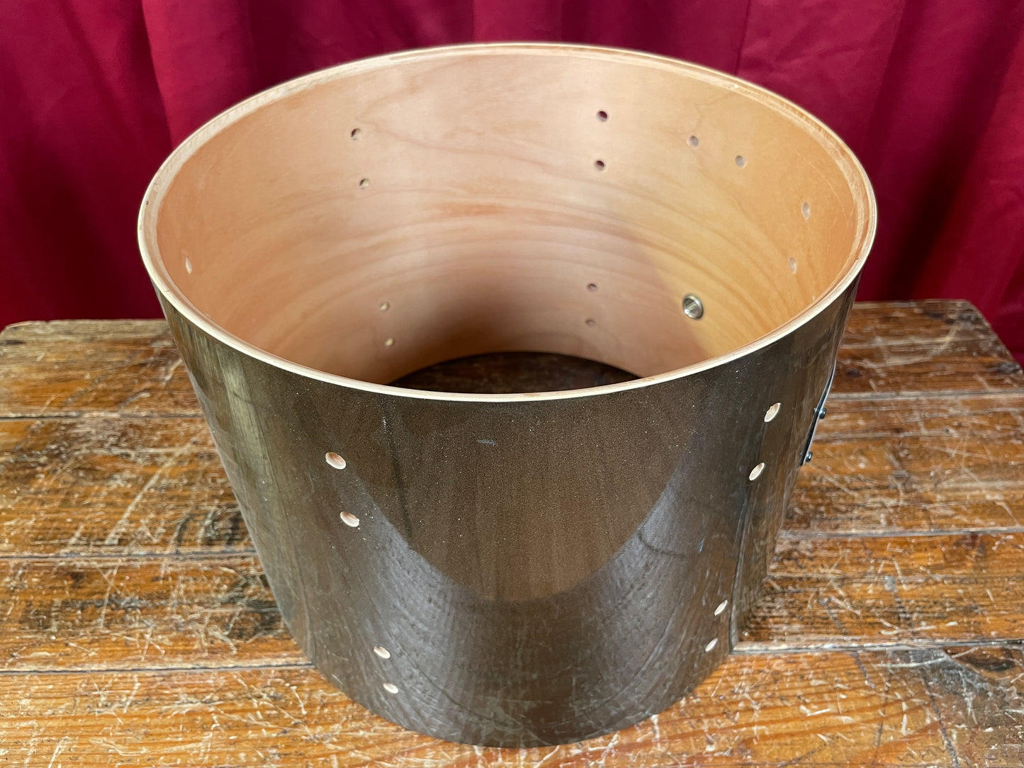 2009 Yamaha Stage Custom 9x12 Tom Drum Shell Dark Silver Metallic BTT612U