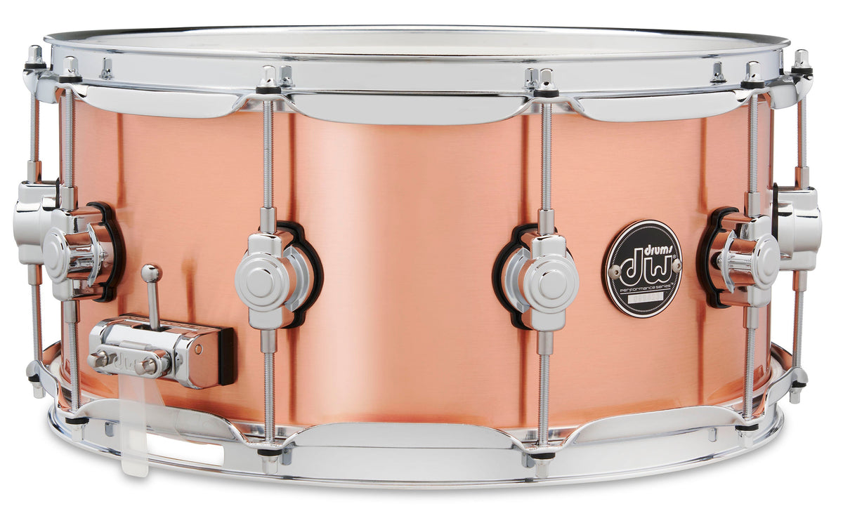 DW Performance Series 1mm Polished Copper 6.5x14 Snare Drum