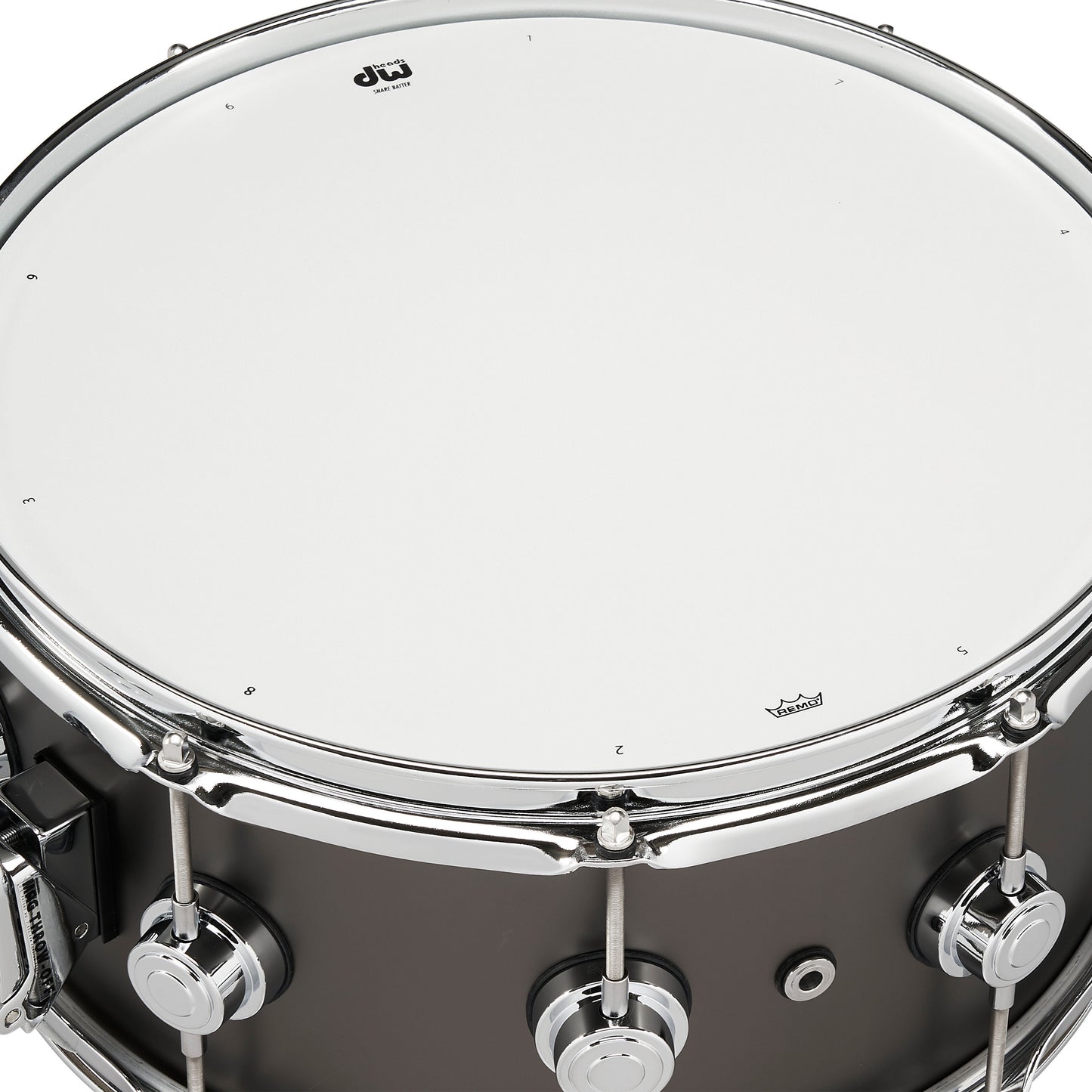 DW Black Nickel Over Brass 6.5x14 Snare Drum DRVB6514SVC