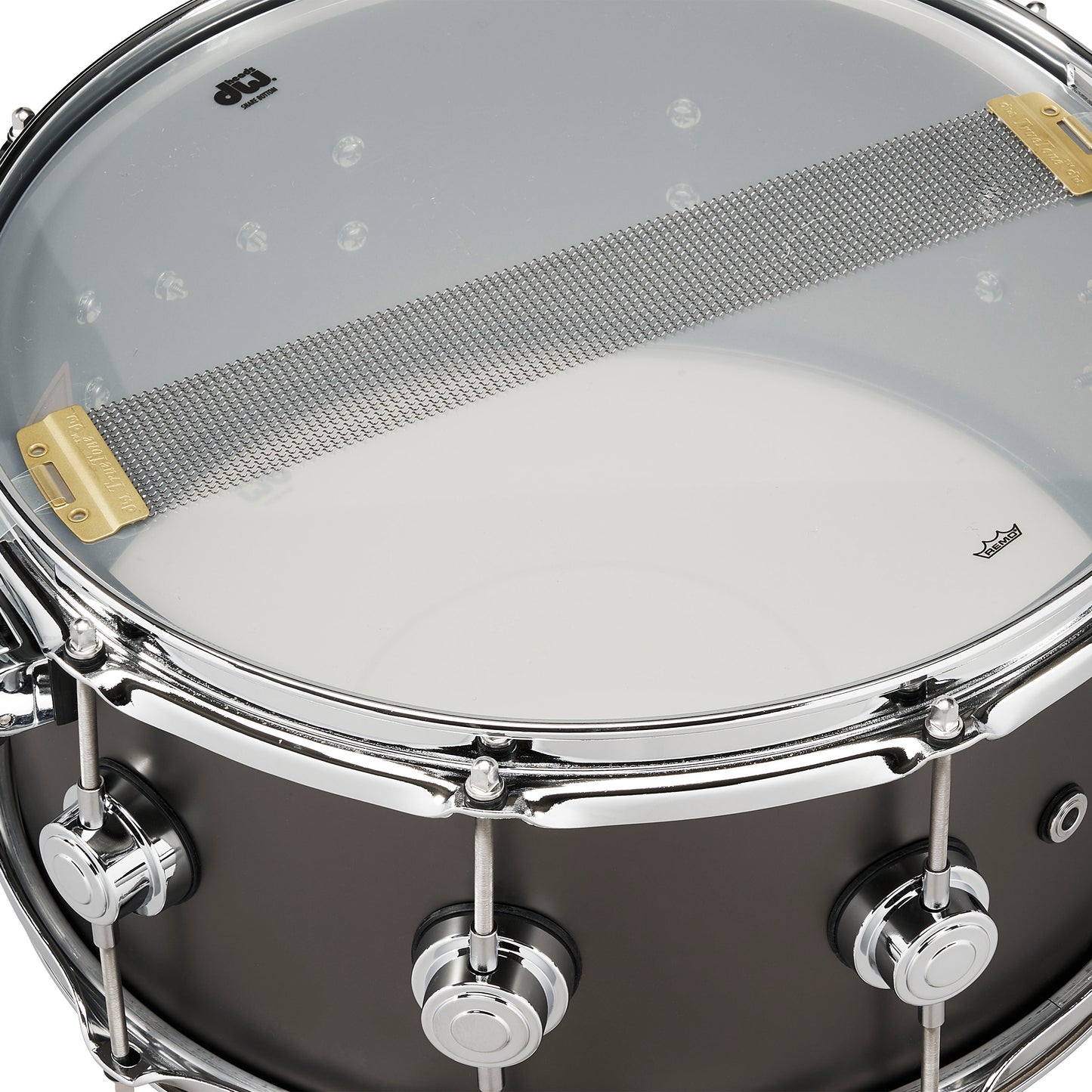 DW Black Nickel Over Brass 6.5x14 Snare Drum DRVB6514SVC