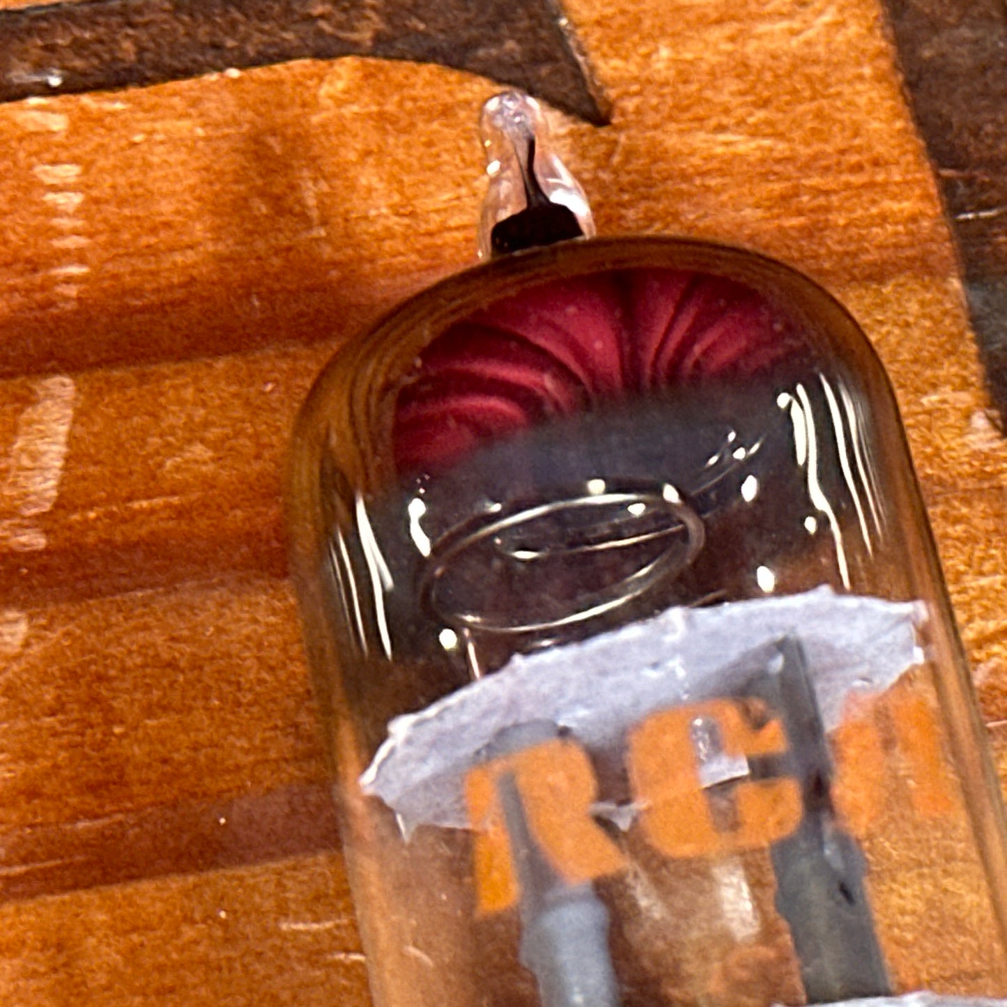 Vintage RCA 12AT7 Preamp Tube Grey Plate ECC81 Valve Halo Getter #253