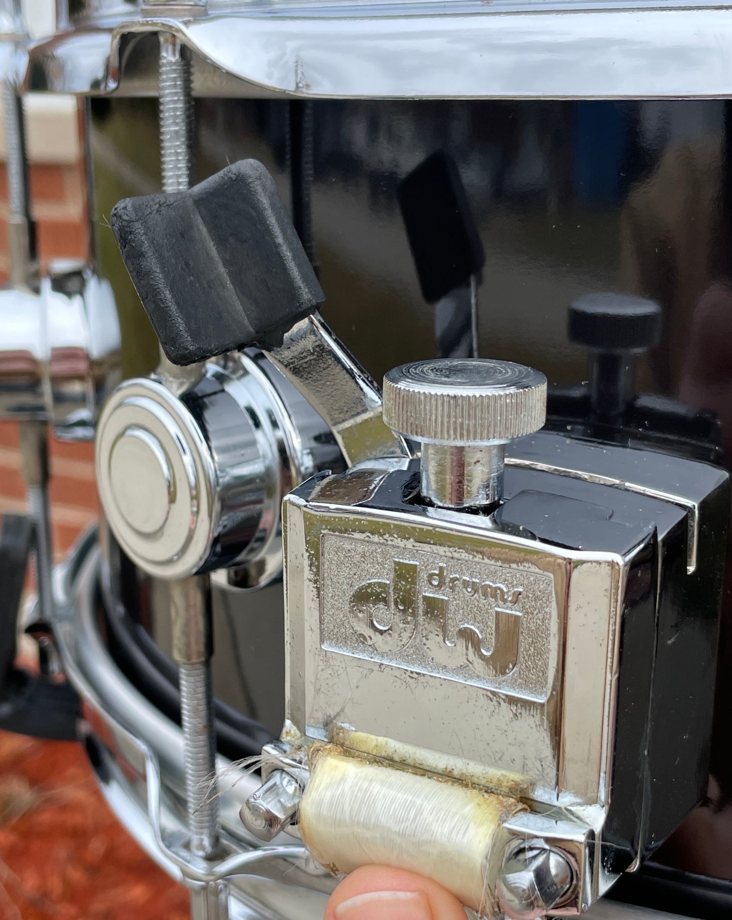 1980s DW Collector's Series 6x14 Snare Drum Black Drum Workshop Keller Shell