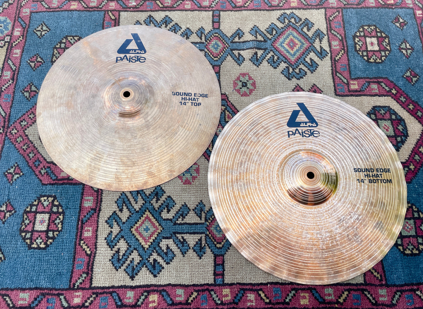 14" Paiste Alpha Sound Edge Hi-Hat Cymbal Pair 894g/1052g