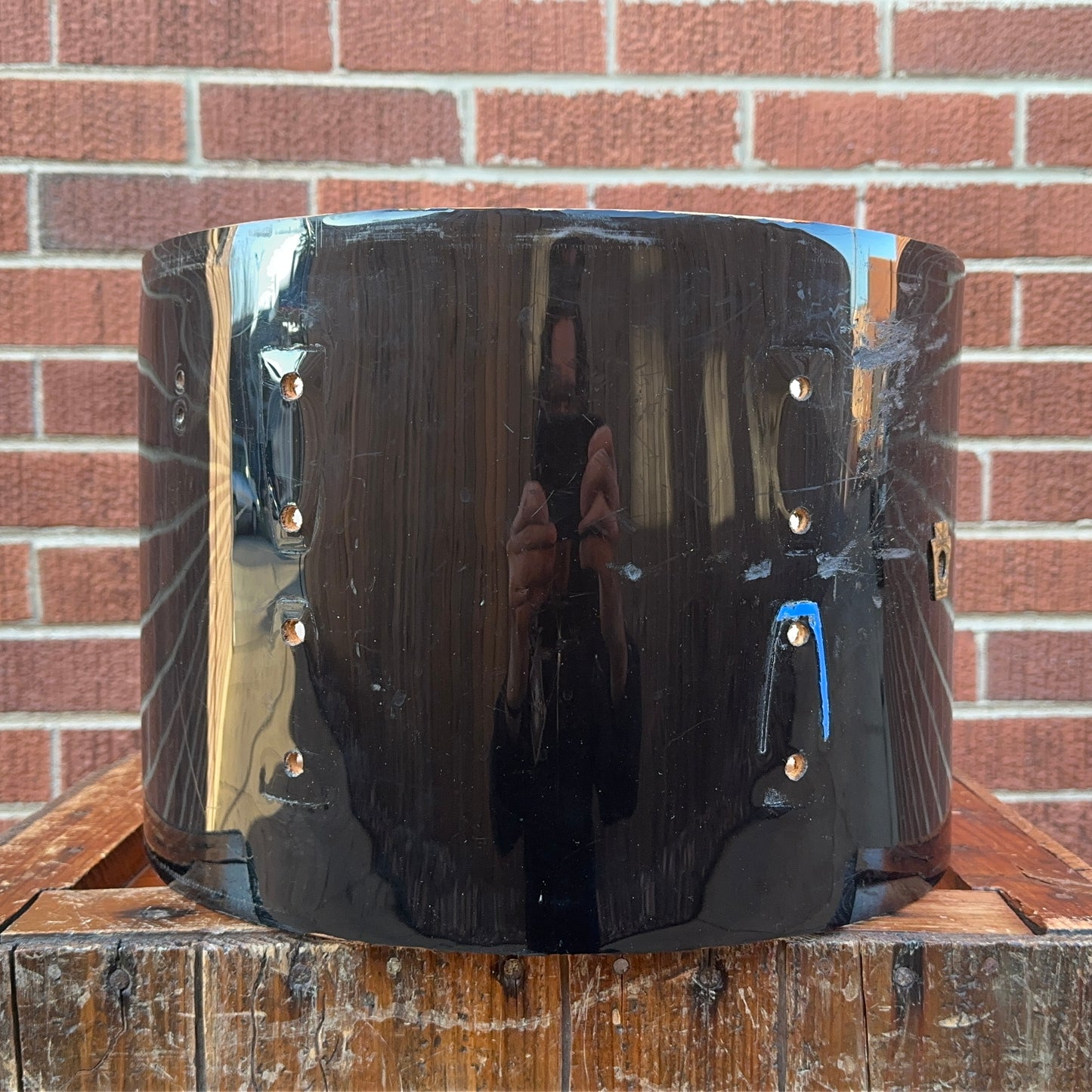 1960s Ludwig 9x13 Pre-Serial Super Classic Tom Drum Shell Black